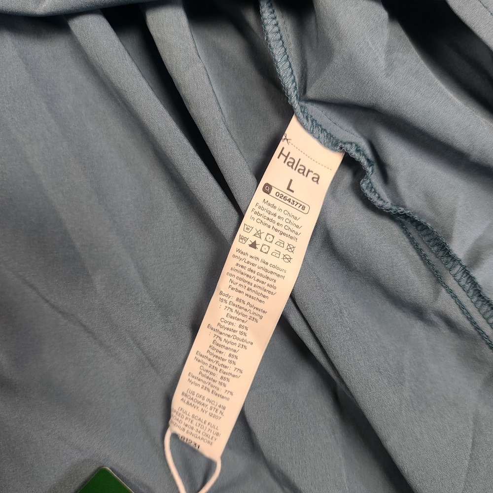 Halara Breezeful Racerback Athleisure Dress Womens L Sage Green High Low Flowy - Picture 4 of 9